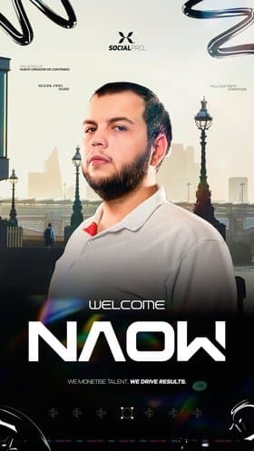 NAOW, streamer de YouTube, ES, 5.4K seguidores
